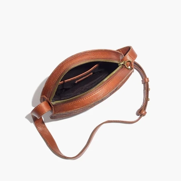 Madewell Tan and Black Zebra Print Crossbody Bag In Calf Hair - Picture 13 of 14